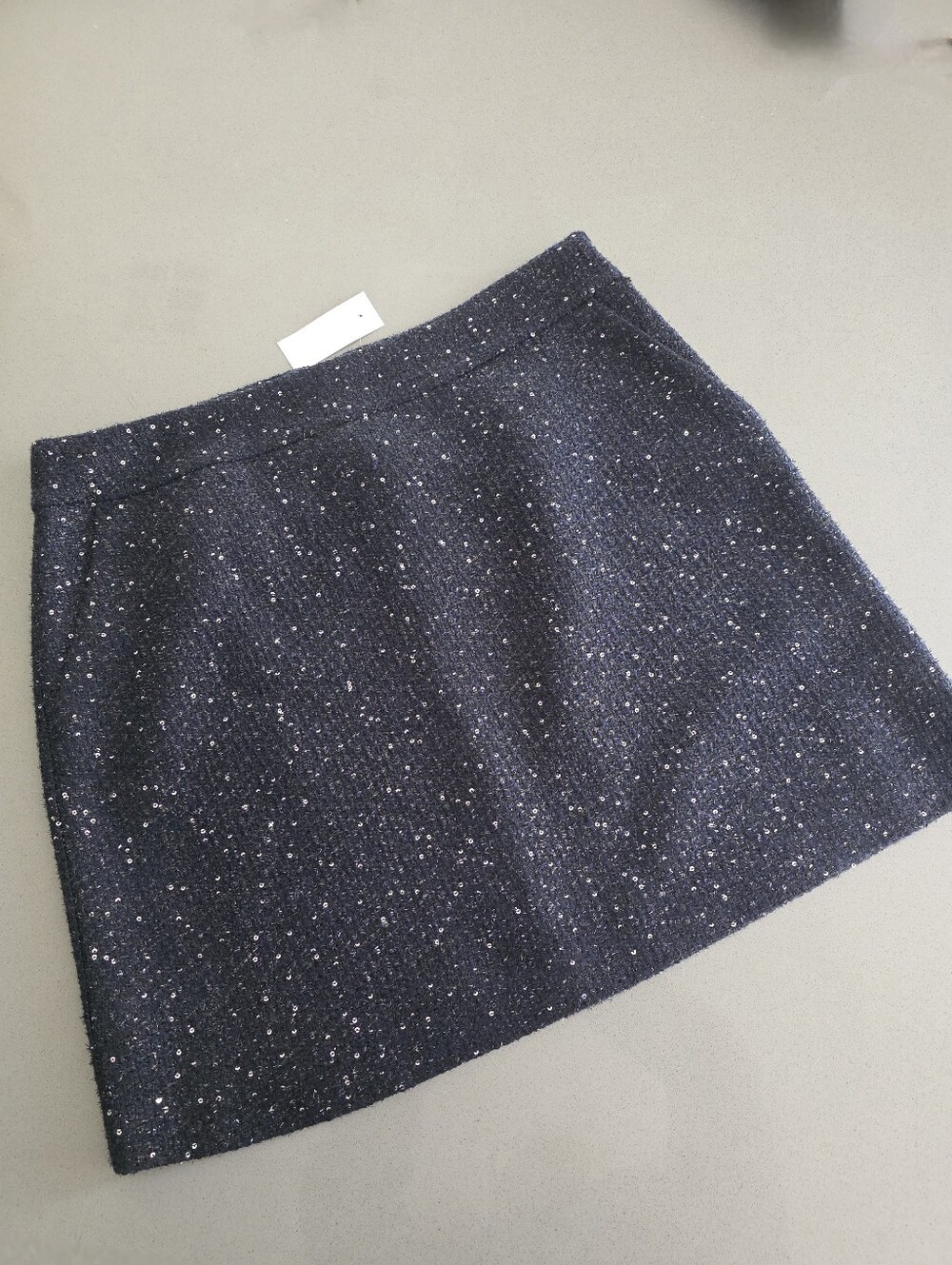 Ann Taylor LOFT | Navy Blue Sequined Pencil Skirt NWT